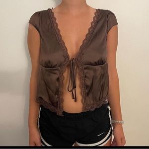 Garage Satin Crop Top